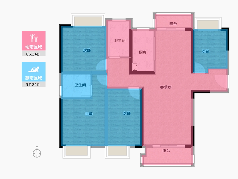 湖北省-武汉市-曦地港CITY ON-108.82-户型库-动静分区