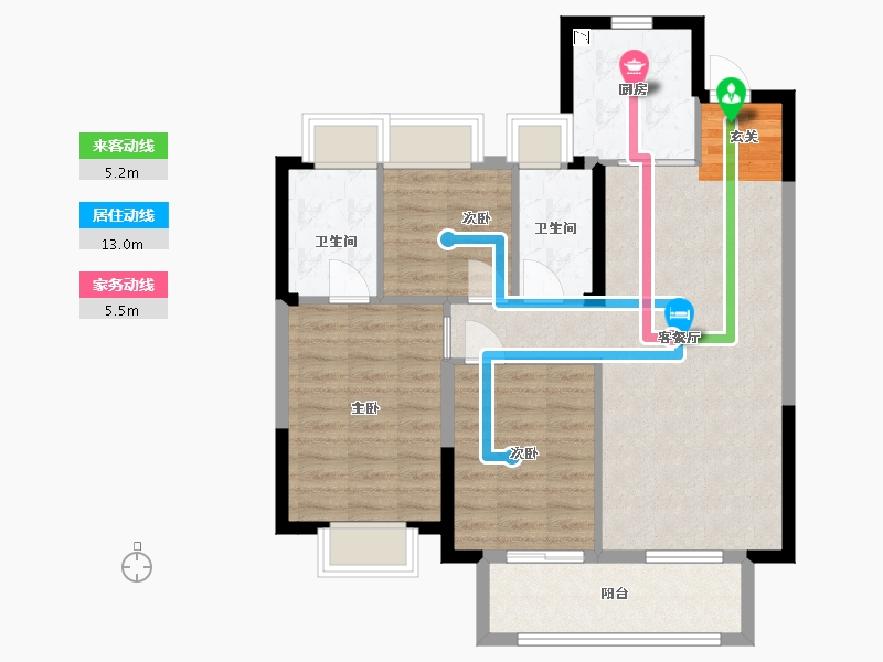 湖北省-武汉市-首开光明国风上观-83.00-户型库-动静线