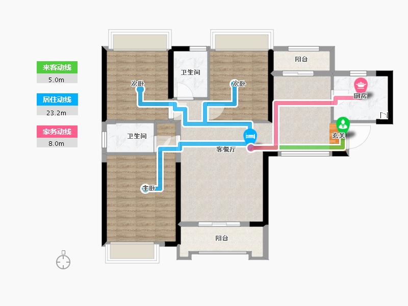 湖北省-武汉市-星湖湾-96.82-户型库-动静线