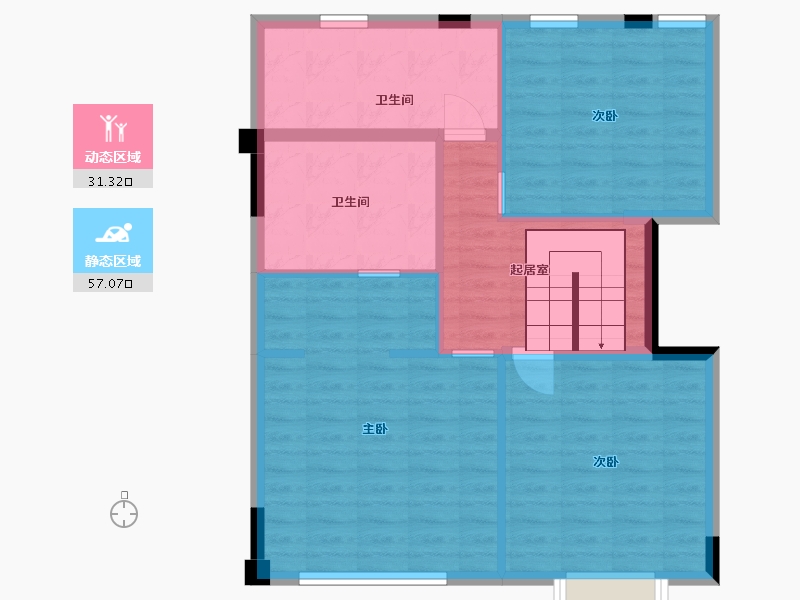 福建省-福州市-世茂云樽-79.98-户型库-动静分区