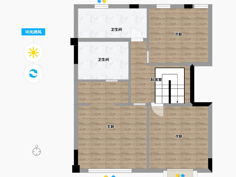 福建省-福州市-世茂云樽-79.98-户型库-采光通风