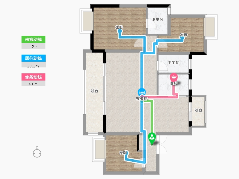 江西省-赣州市-佳兴锦园-92.49-户型库-动静线