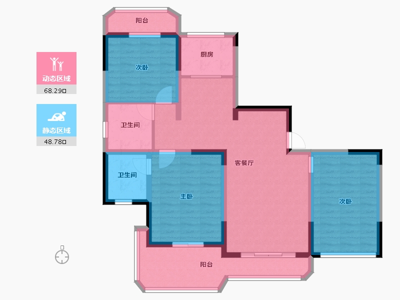 河南省-商丘市-联盟新城-104.26-户型库-动静分区