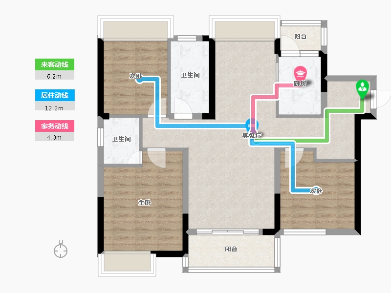 广东省-惠州市-实地常春藤-89.18-户型库-动静线