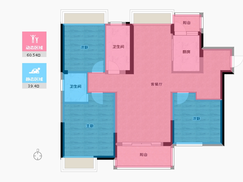 广东省-惠州市-实地常春藤-89.18-户型库-动静分区