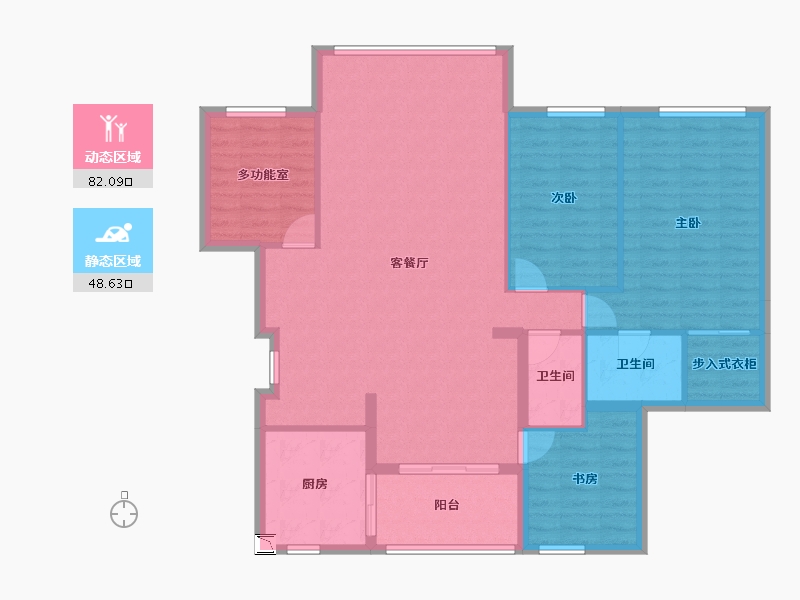 北京-北京市-大西洋新城-119.49-户型库-动静分区