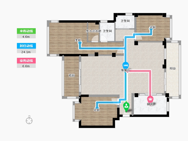 浙江省-宁波市-环球东方港城-143.31-户型库-动静线