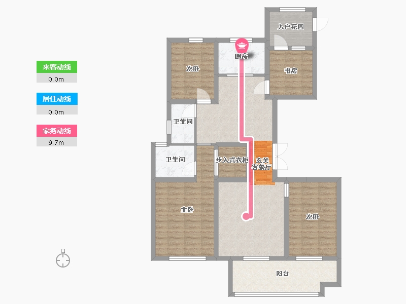 浙江省-绍兴市-天圣大越府-107.86-户型库-动静线