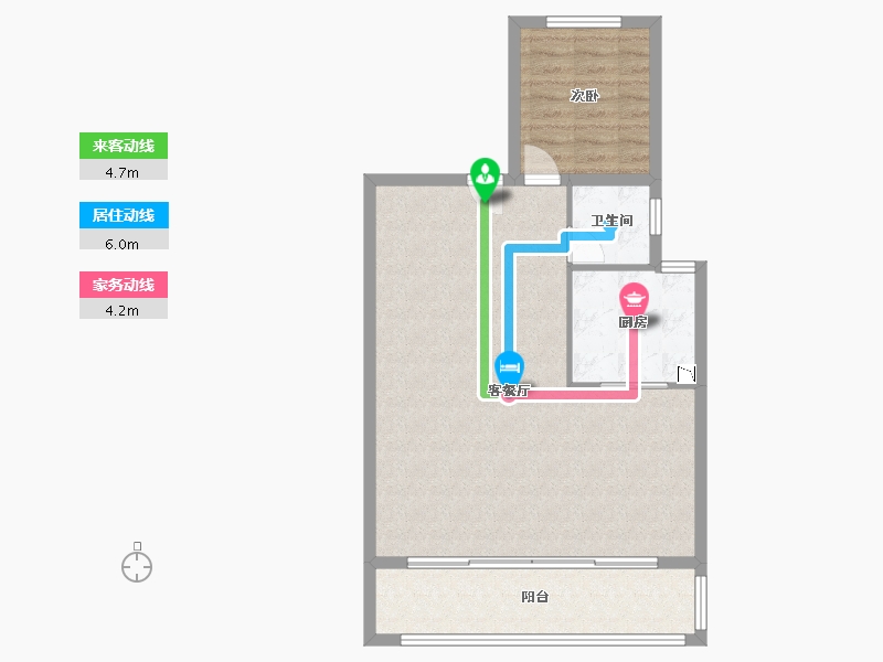 江苏省-苏州市-龙湖熙上-76.69-户型库-动静线