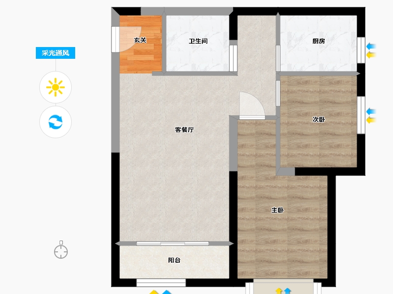 河北省-保定市-上河・天著-52.50-户型库-采光通风