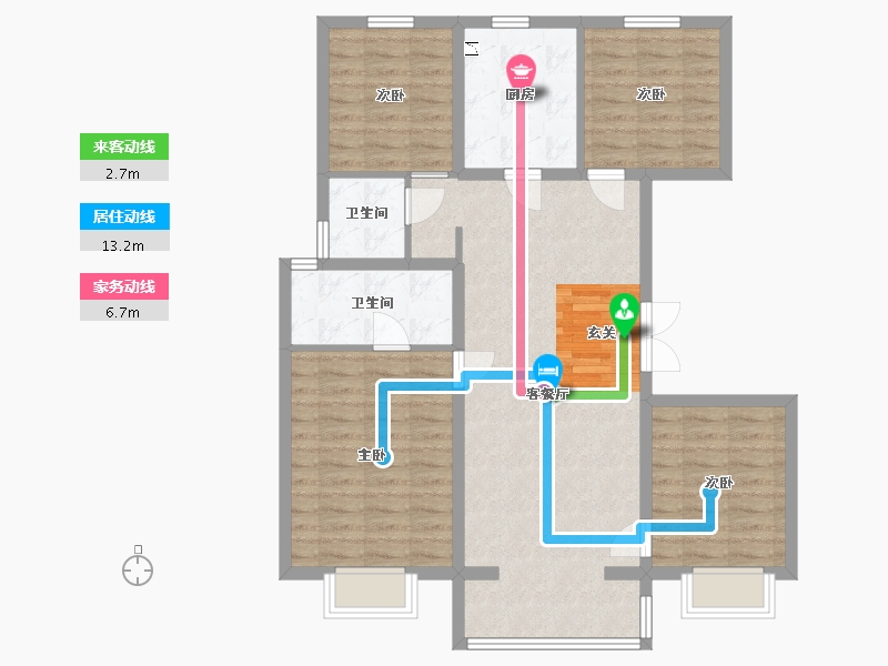 北京-北京市-樾熙府-98.06-户型库-动静线