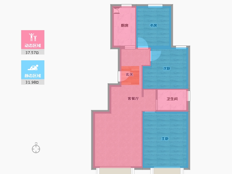 北京-北京市-金隅学府-62.10-户型库-动静分区