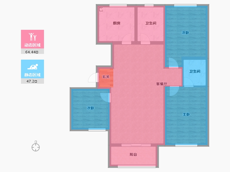 河北省-邢台市-水岸学府-100.01-户型库-动静分区