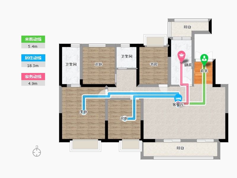 北京-北京市-融创普洱国际健康城-116.19-户型库-动静线