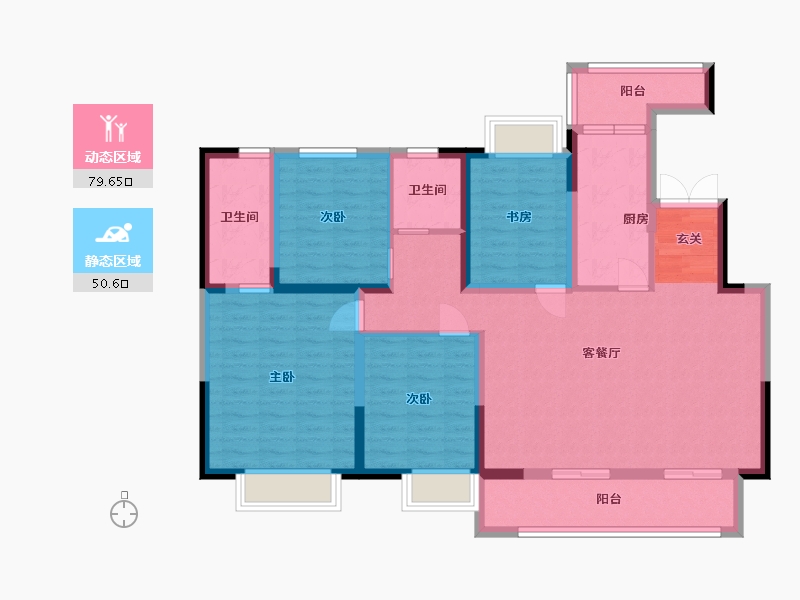 北京-北京市-融创普洱国际健康城-116.19-户型库-动静分区