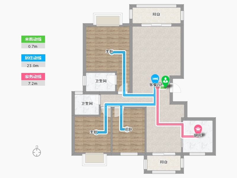 云南省-曲靖市-荣海一号-93.76-户型库-动静线