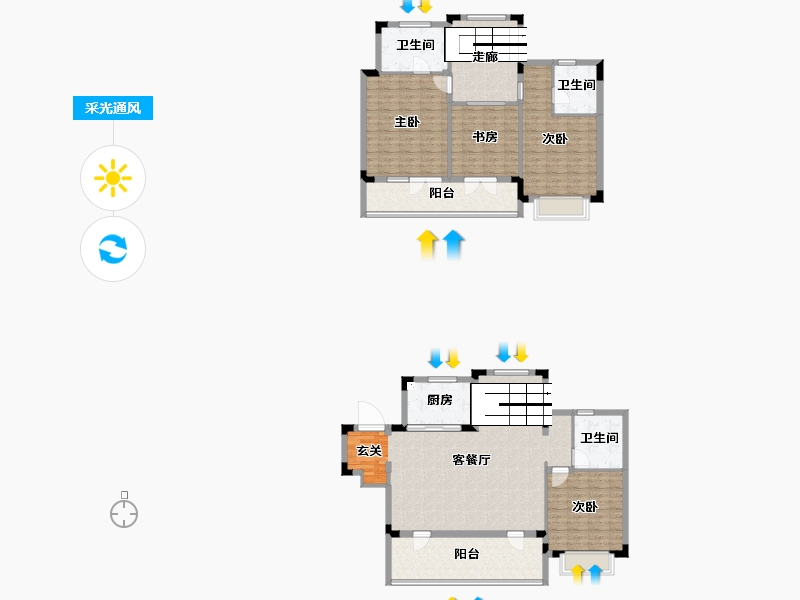 浙江省-杭州市-大华春山明月-158.61-户型库-采光通风