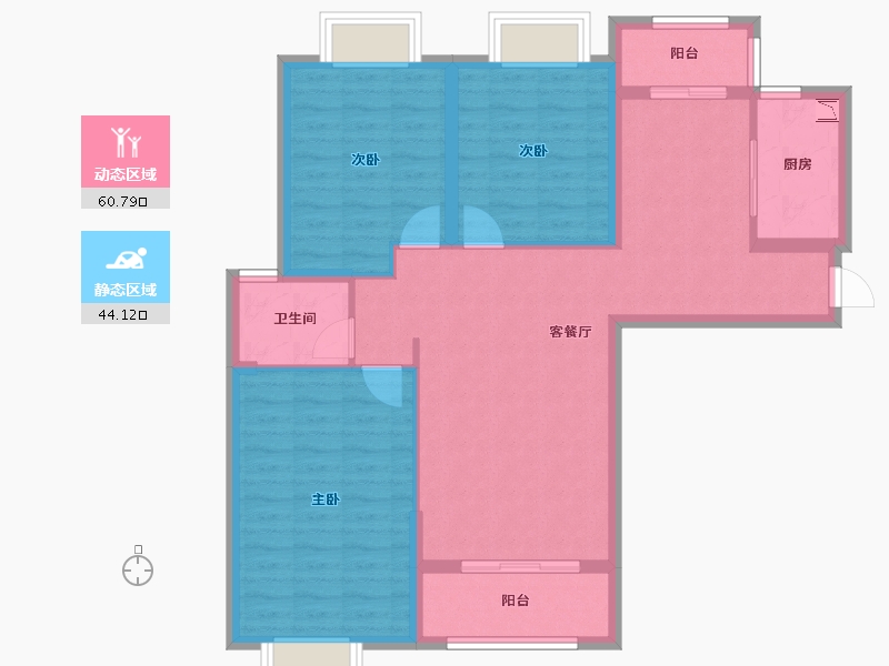 江苏省-徐州市-大儒世家-94.19-户型库-动静分区