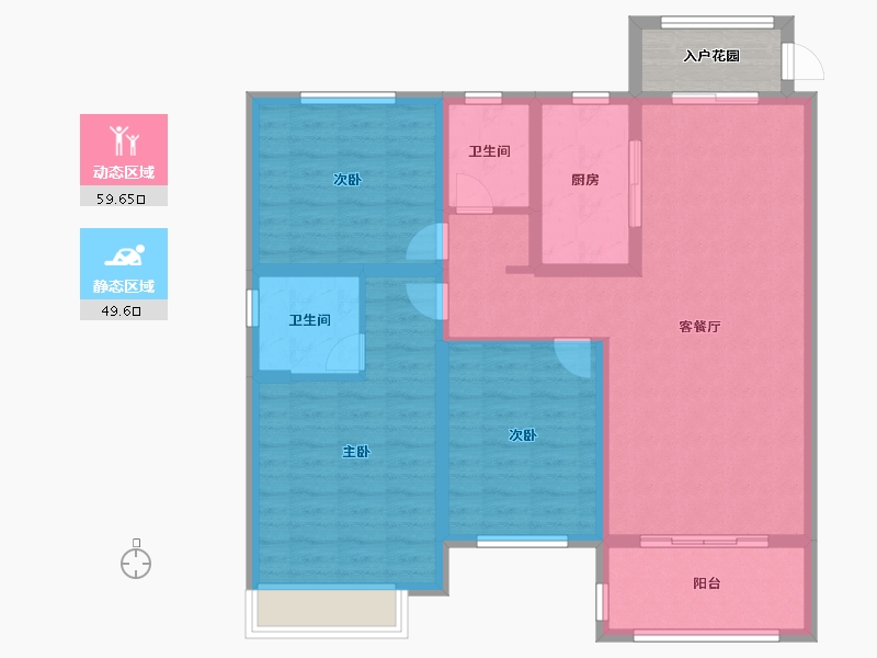 山东省-聊城市-星光・�Z园-101.60-户型库-动静分区