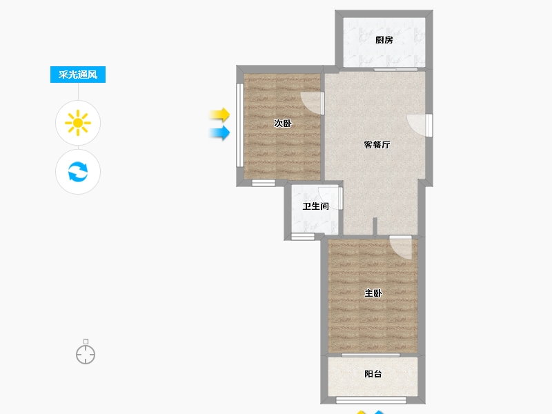 江苏省-南通市-海悦国际-53.33-户型库-采光通风