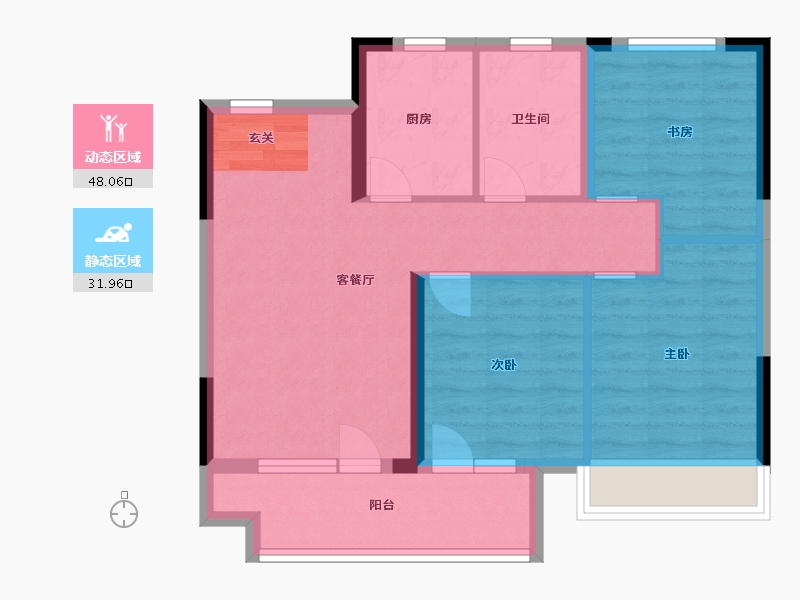 山东省-青岛市-众安・青岛新城市-71.20-户型库-动静分区