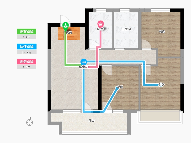 山东省-青岛市-众安・青岛新城市-71.20-户型库-动静线