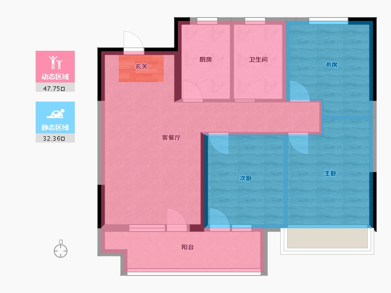 山东省-青岛市-众安・青岛新城市-71.20-户型库-动静分区