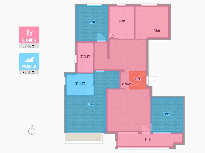 山东省-青岛市-金茂智慧国际城-99.03-户型库-动静分区