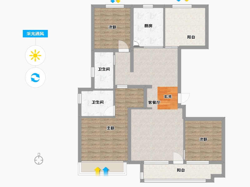 山东省-青岛市-金茂智慧国际城-99.03-户型库-采光通风