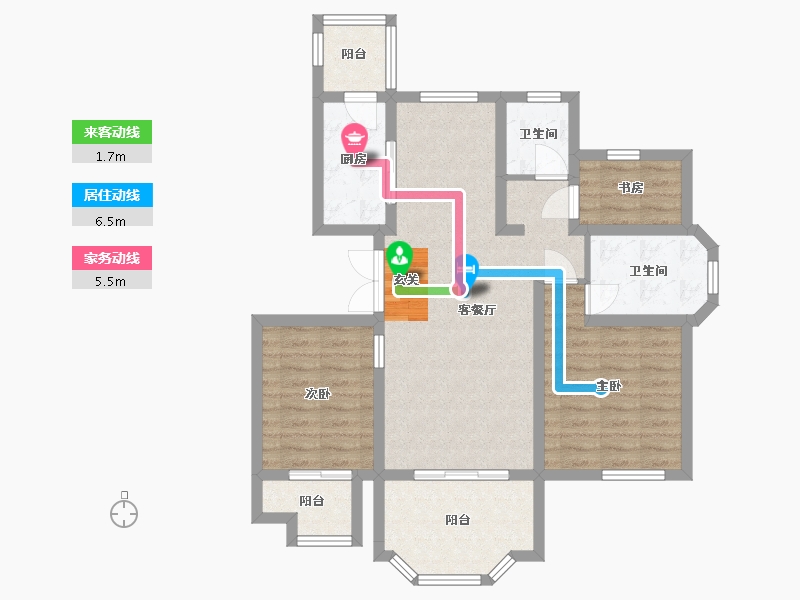 安徽省-马鞍山市-森隆英郡-83.18-户型库-动静线