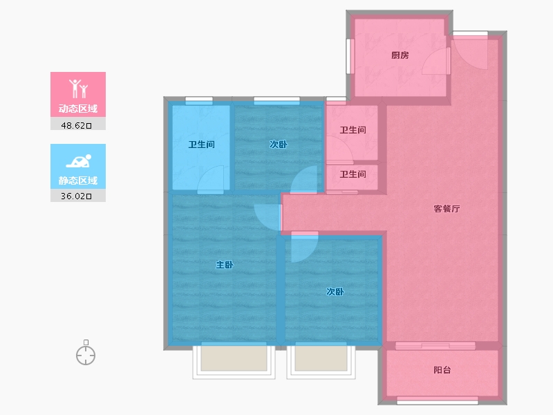 山东省-聊城市-民生・城市主人-75.21-户型库-动静分区