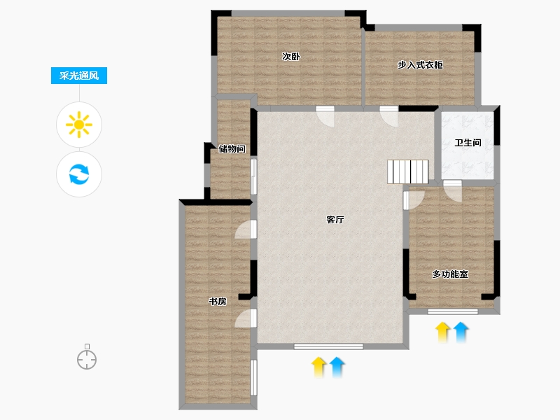 吉林省-长春市-金地江山�L�A-155.82-户型库-采光通风