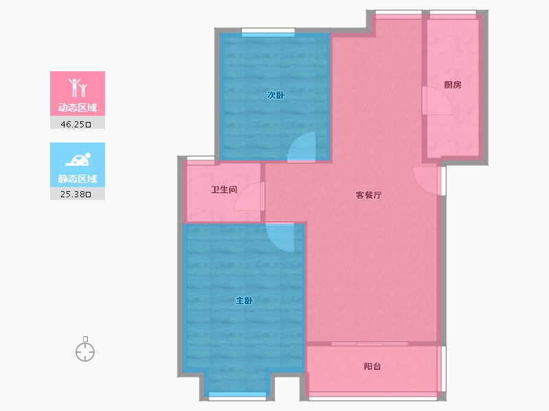 河北省-廊坊市-美林湾-65.16-户型库-动静分区