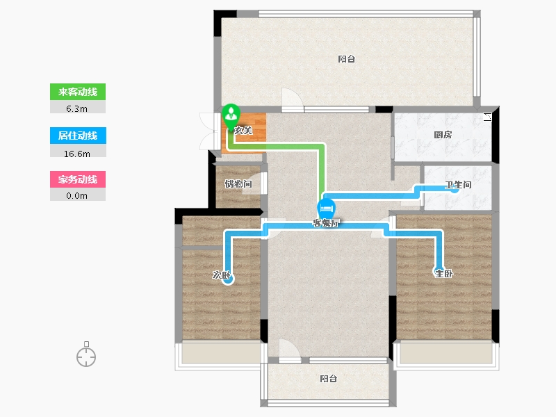 吉林省-长春市-金地江山�L�A-114.17-户型库-动静线