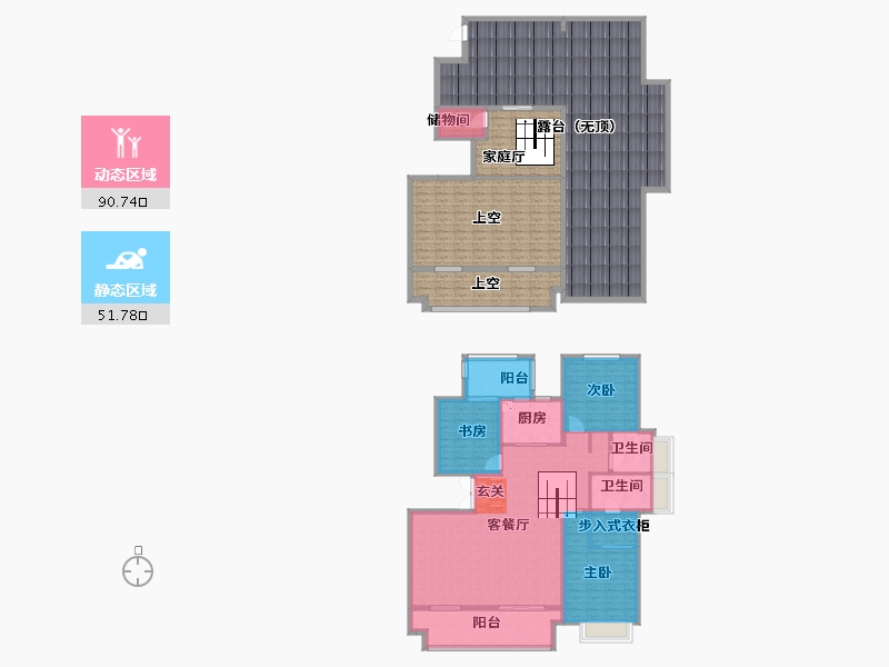 山东省-临沂市-泰鲁禧�h-265.32-户型库-动静分区