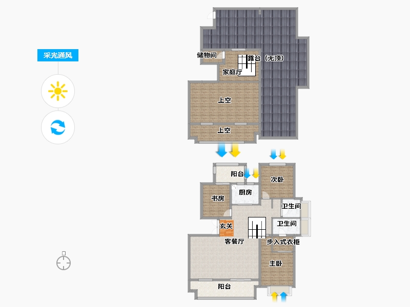 山东省-临沂市-泰鲁禧�h-265.32-户型库-采光通风