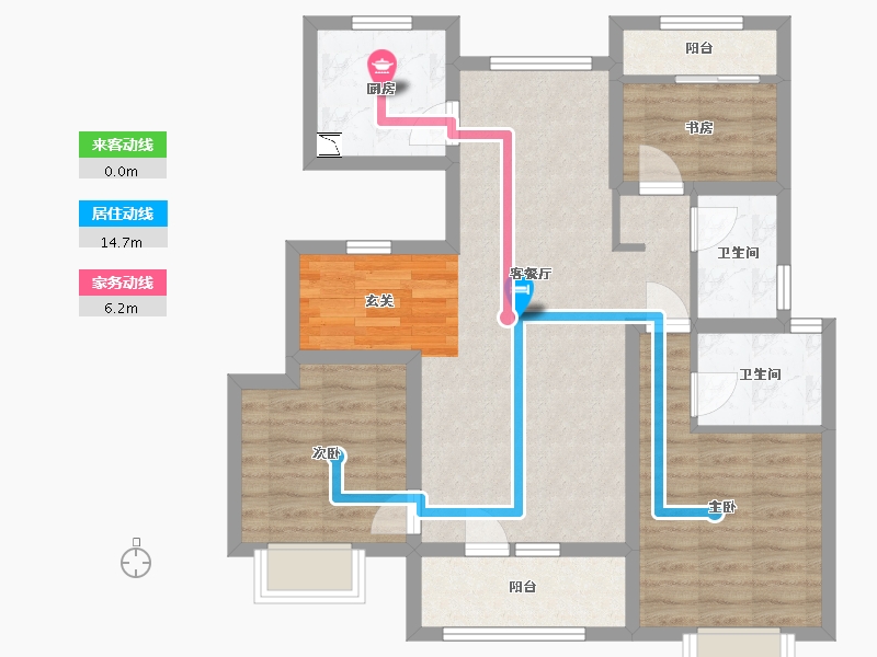 天津-天津市-东昊骏�Z学府-81.17-户型库-动静线