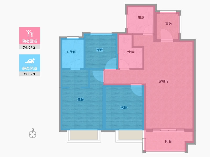 江西省-赣州市-红星中央广场-84.00-户型库-动静分区