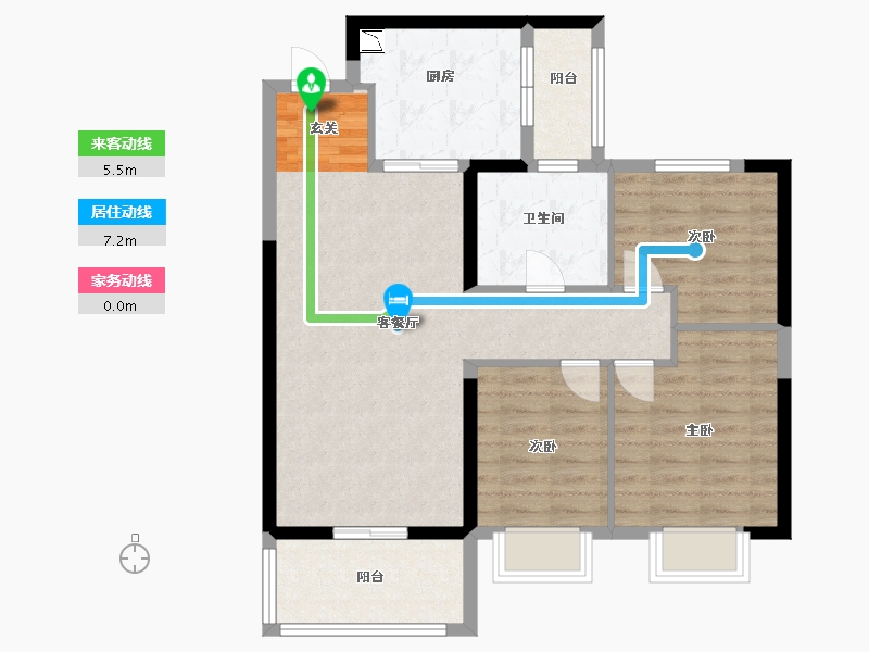 福建省-三明市-恒大御龙天峰-83.20-户型库-动静线