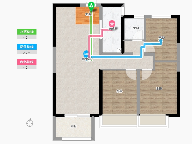 河北省-邯郸市-美的幸福时光-74.20-户型库-动静线