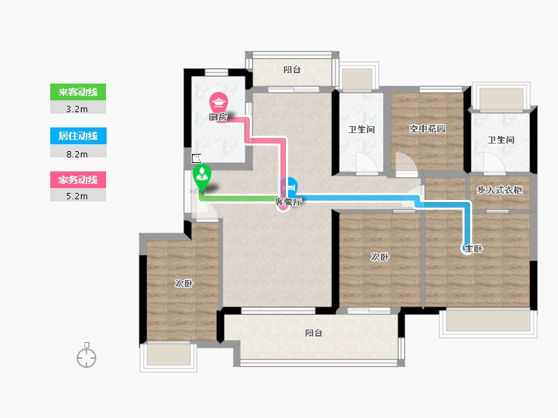 广东省-江门市-保利�h府-102.19-户型库-动静线