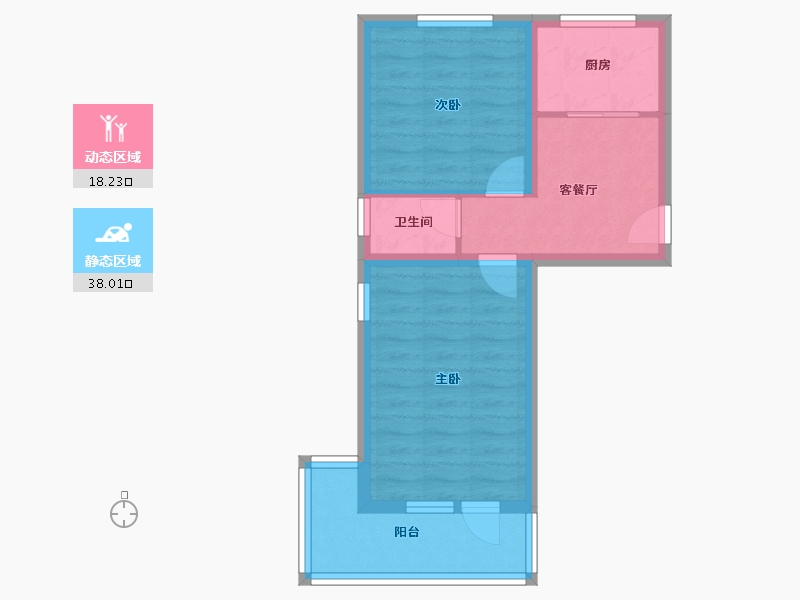 北京-北京市-向军北里-49.28-户型库-动静分区