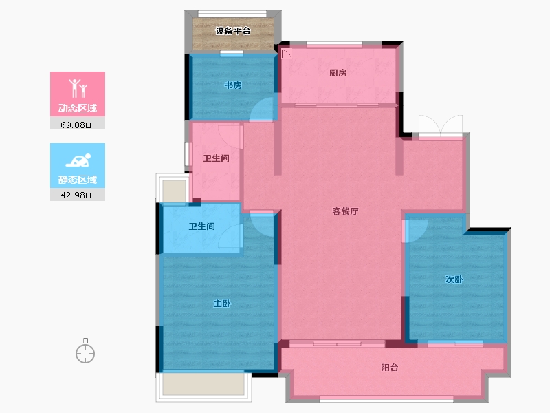 江苏省-苏州市-澜悦华庭-104.01-户型库-动静分区