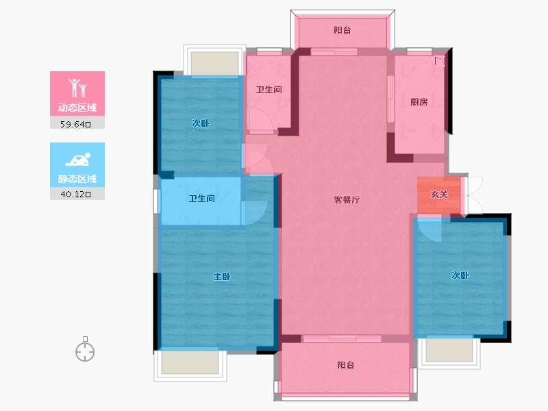 江西省-九江市-锦天府-88.80-户型库-动静分区