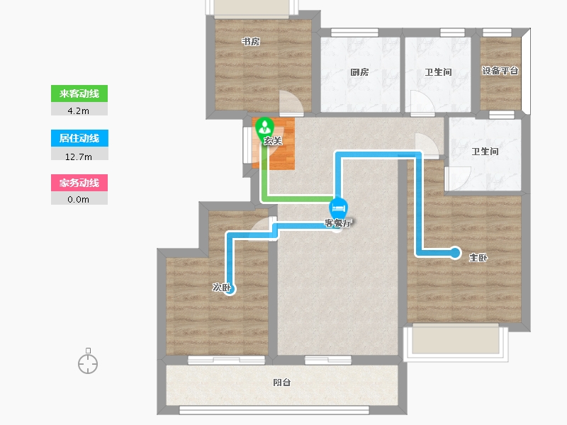 浙江省-衢州市-天阳融信・澜岸铭邸-78.36-户型库-动静线