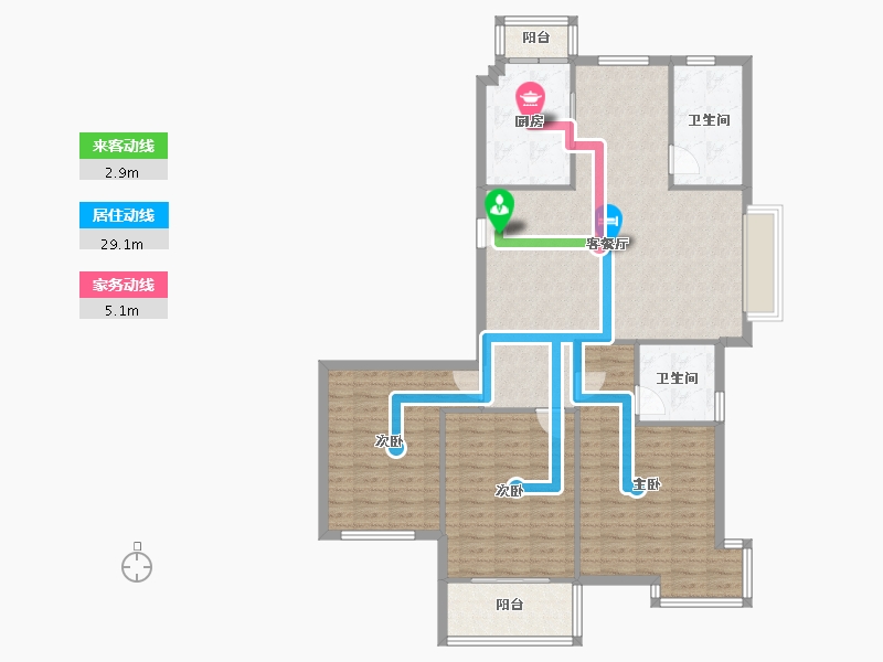 江苏省-苏州市-东辉缘-118.54-户型库-动静线