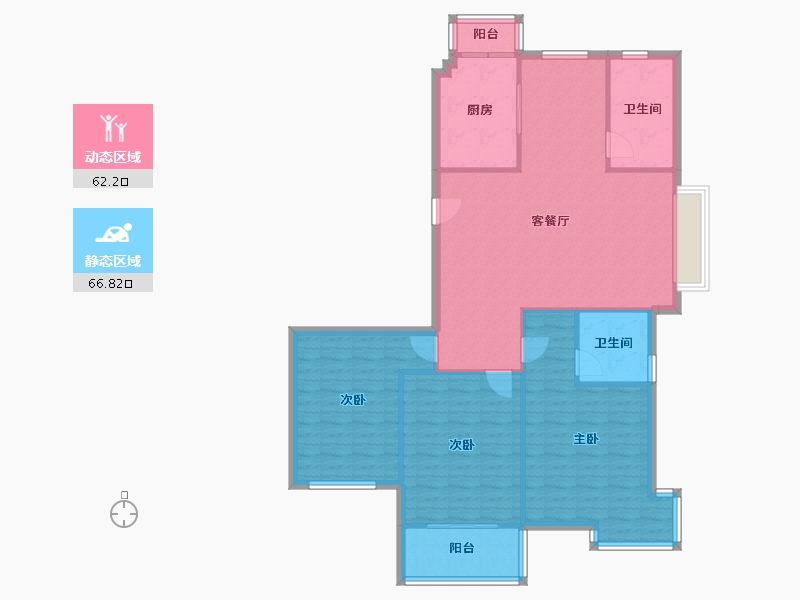 江苏省-苏州市-东辉缘-118.54-户型库-动静分区