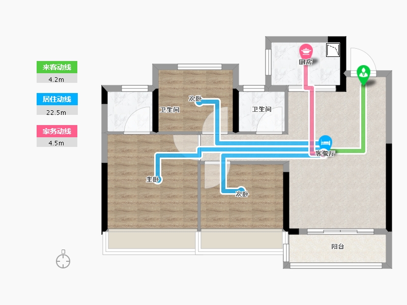 浙江省-温州市-华鸿大家御湖上品-79.21-户型库-动静线