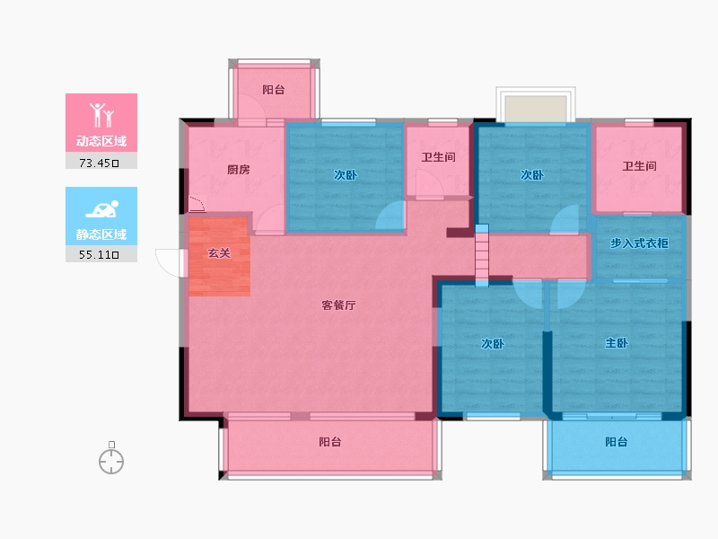 广西壮族自治区-南宁市-光明城市-115.20-户型库-动静分区