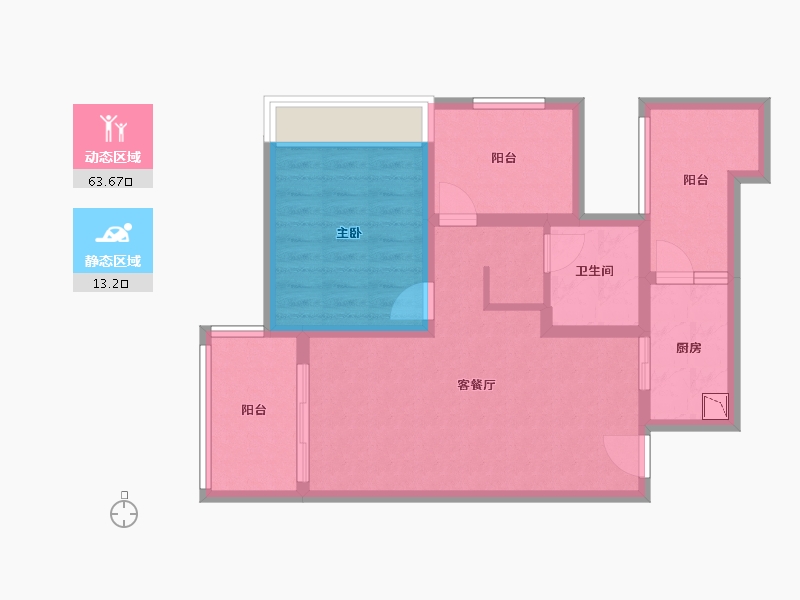 海南省-海口市-南海幸福汇-67.44-户型库-动静分区